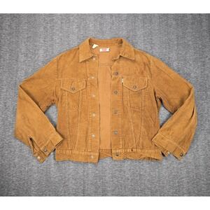 Vintage Distressed‎ Levi's White Tab Corduroy Trucker Jacket Type 3 70805